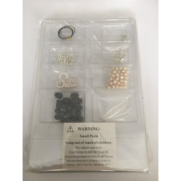 Annies Simply Beads Jewelry Making Kit Beautiful Bronzite Set Necklace Earrings - Picture 3 of 4